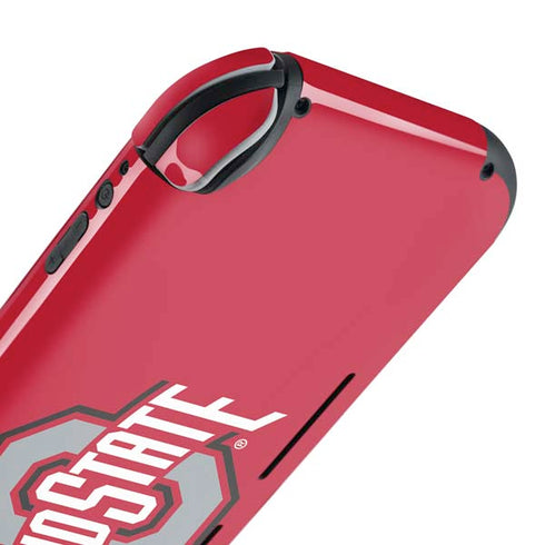 Ohio State University Buckeyes Red Logo Nintendo Switch Lite Skin